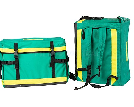 Green Paramedic Bag Dressed 